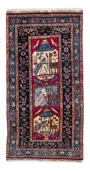 Tapis de couloir Tapis Belutsch - 200 x 107 cm - bleu foncé