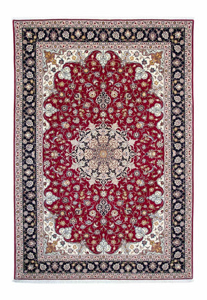 Tapis persan - Tabriz - Royal - 292 x 204 cm - rouge foncé
