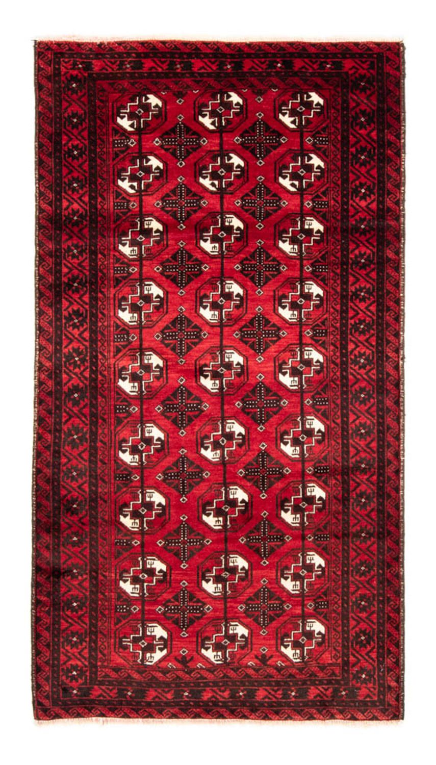 Belutsch Teppich 202 x 110 cm - dunkelrot