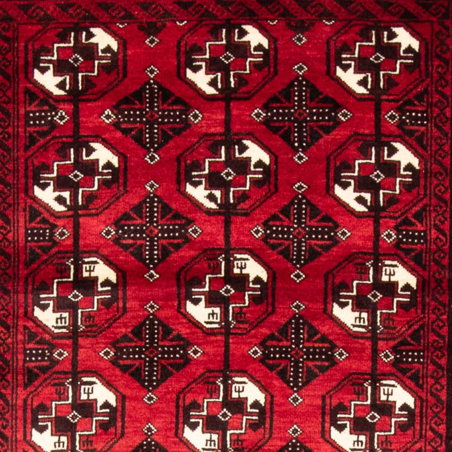 Belutsch Teppich 202 x 110 cm - dunkelrot