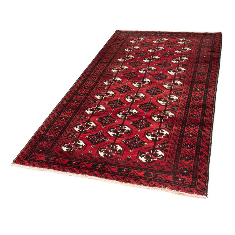 Belutsch Teppich 202 x 110 cm - dunkelrot