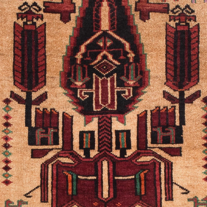 Tapis Belutsch - 135 x 82 cm - rouge foncé