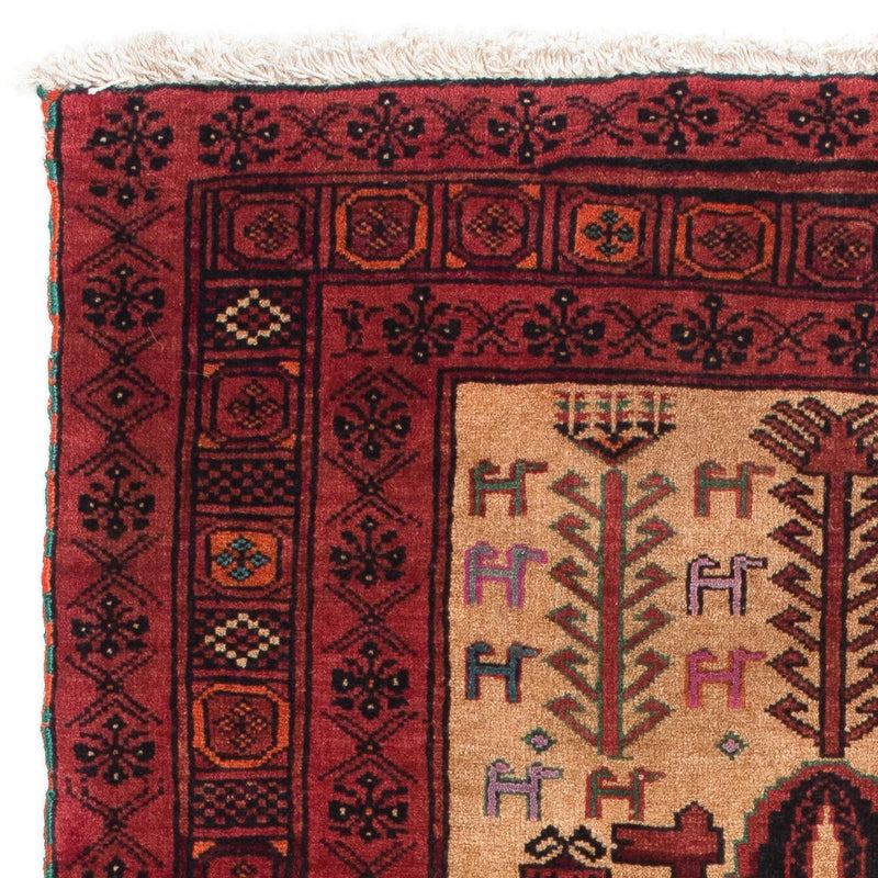 Tapis Belutsch - 135 x 82 cm - rouge foncé