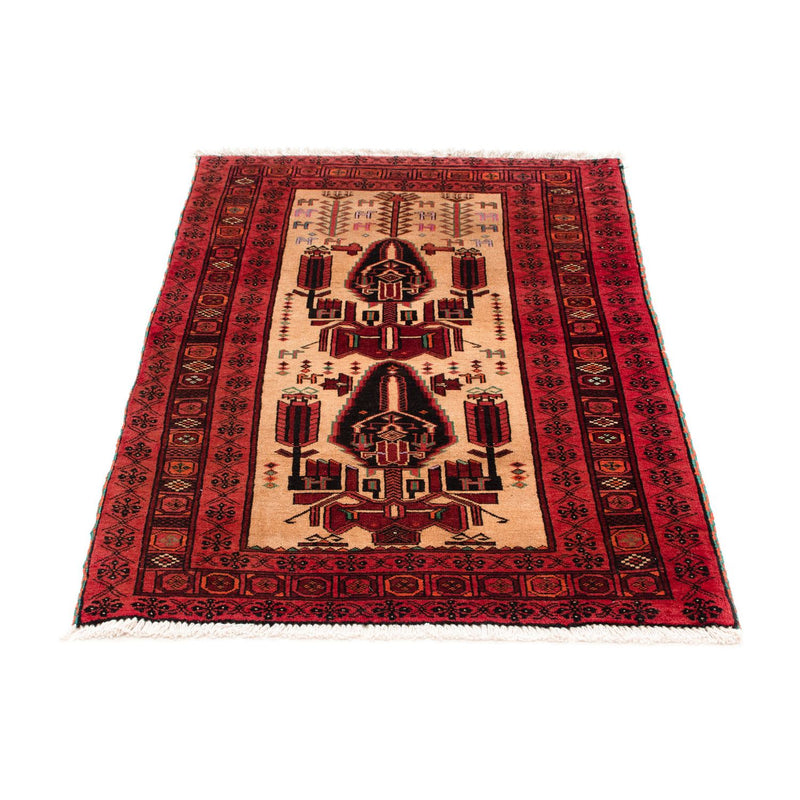 Tapis Belutsch - 135 x 82 cm - rouge foncé