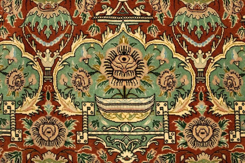 Tapis persan - Ghom - 160 x 112 cm - rouille
