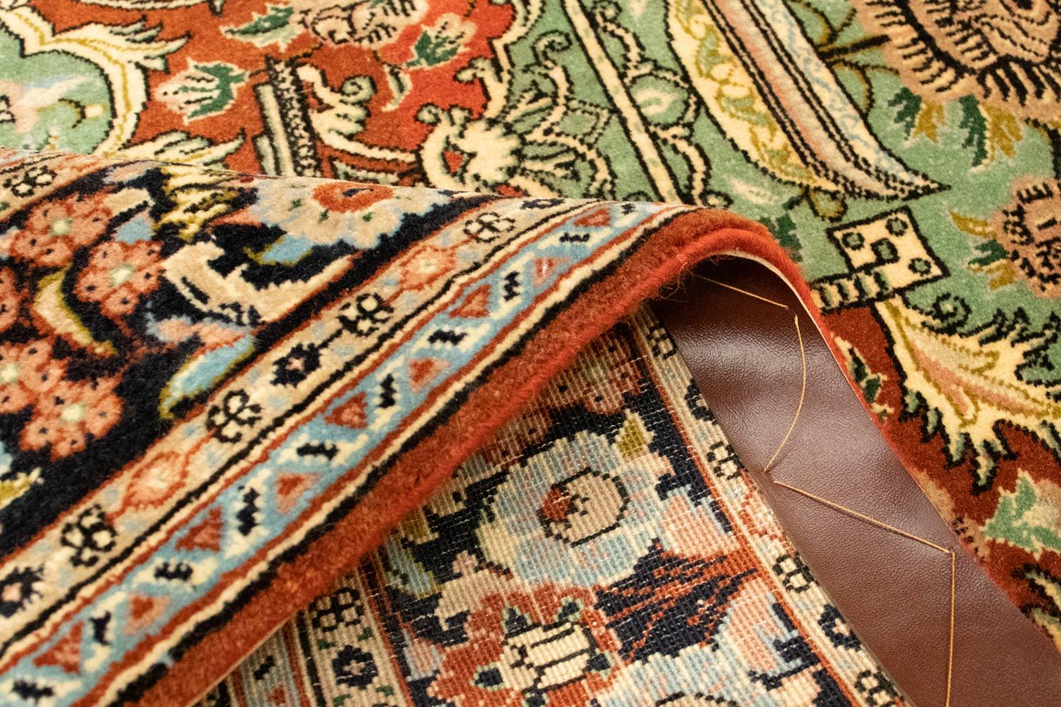 Tapis persan - Ghom - 160 x 112 cm - rouille