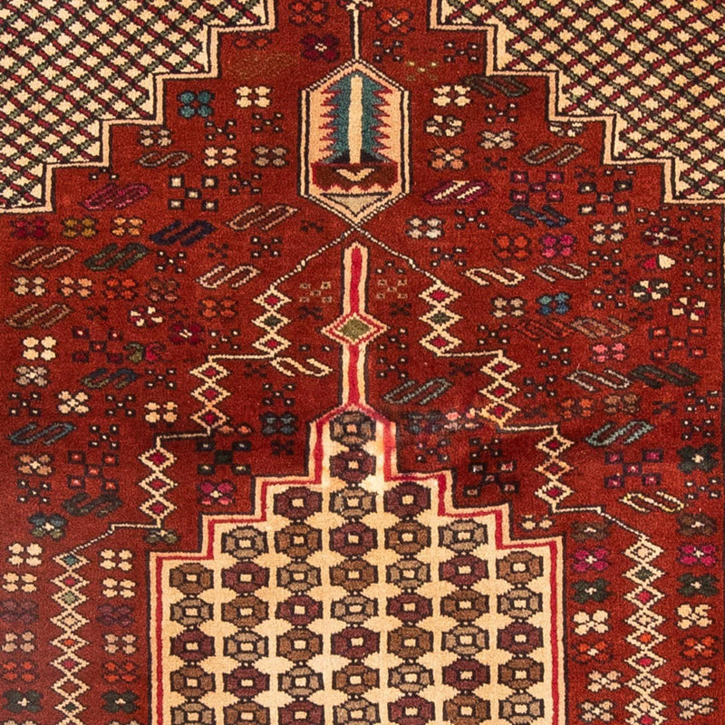 Tapis Belutsch carré  - 174 x 133 cm - rouge