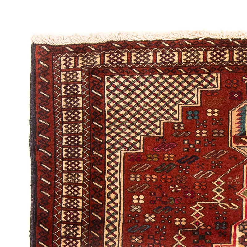 Tapis Belutsch carré  - 174 x 133 cm - rouge