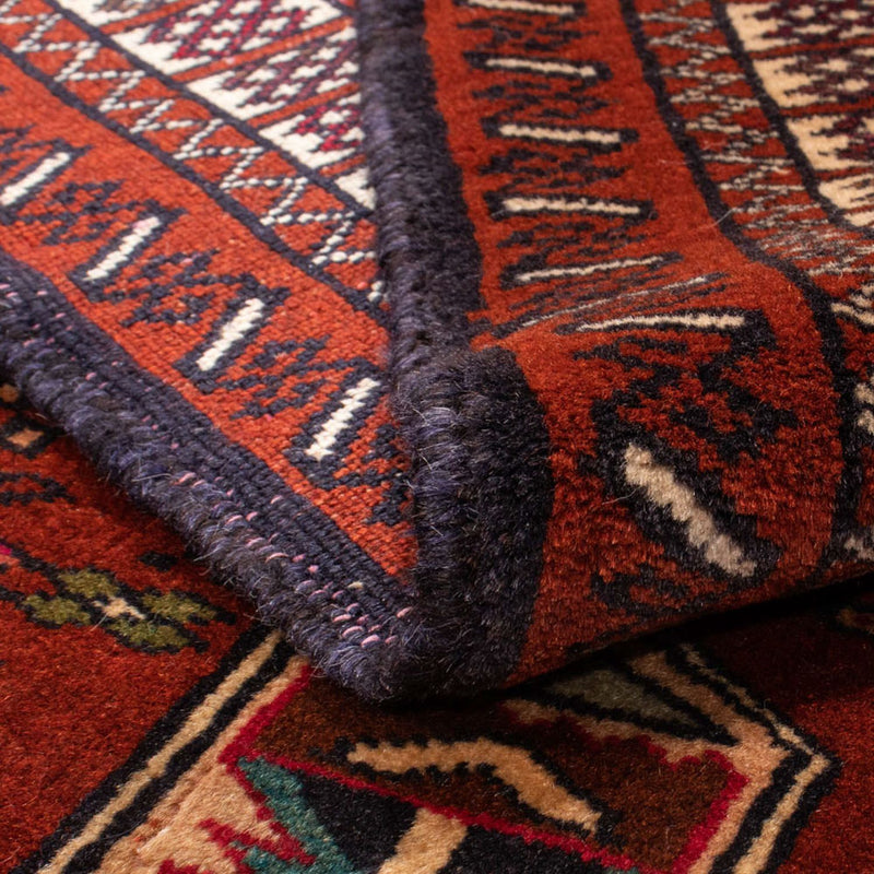 Tapis Belutsch carré  - 174 x 133 cm - rouge
