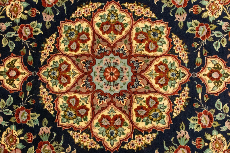 Tapis persan - Ghom - 170 x 108 cm - noir