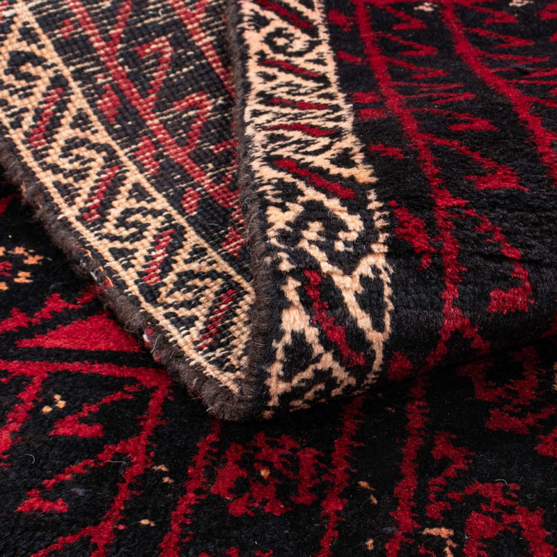 Tapis de couloir Tapis Belutsch - 222 x 110 cm - rouge foncé
