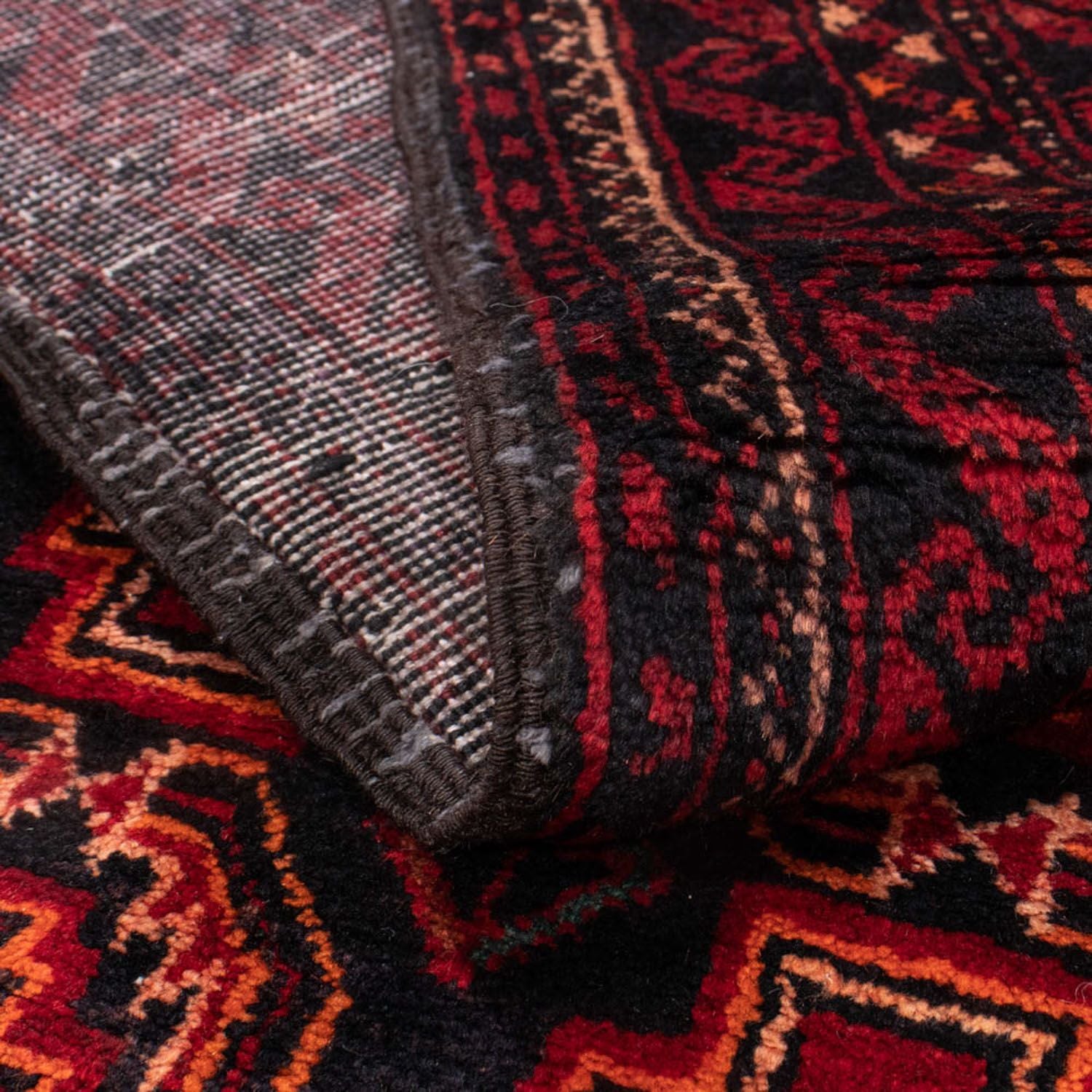 Tapis de couloir Tapis Belutsch - 185 x 110 cm - rouge foncé