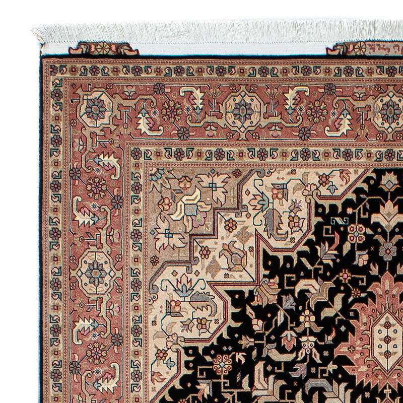 Tapis persan - Tabriz - Royal - 204 x 150 cm - bleu foncé