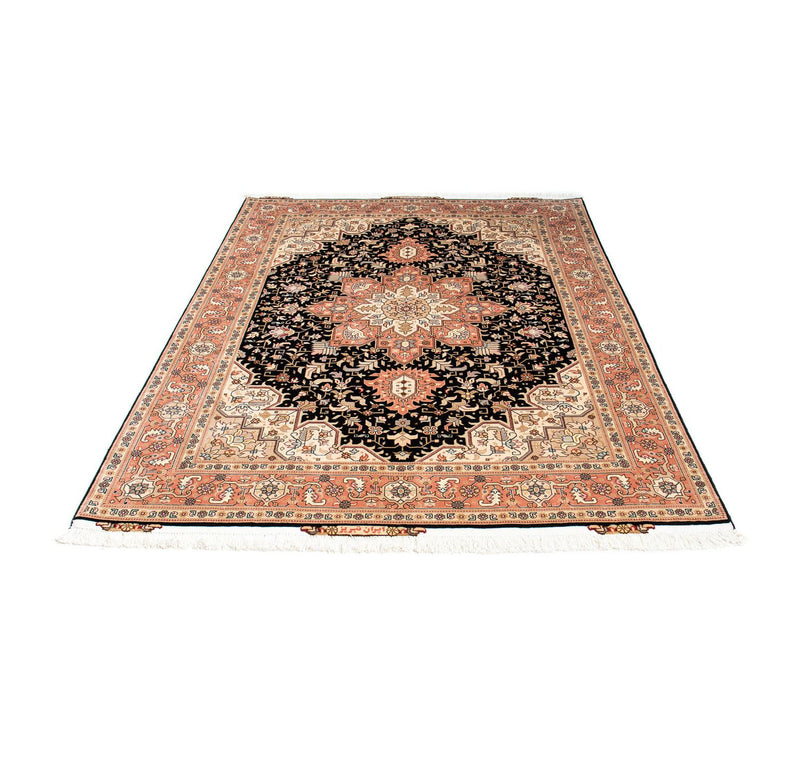 Tapis persan - Tabriz - Royal - 204 x 150 cm - bleu foncé