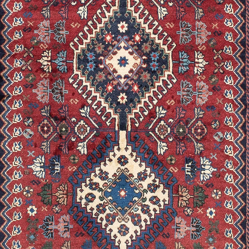 Tapis de couloir Tapis persan - Nomadic - 210 x 83 cm - rouge foncé