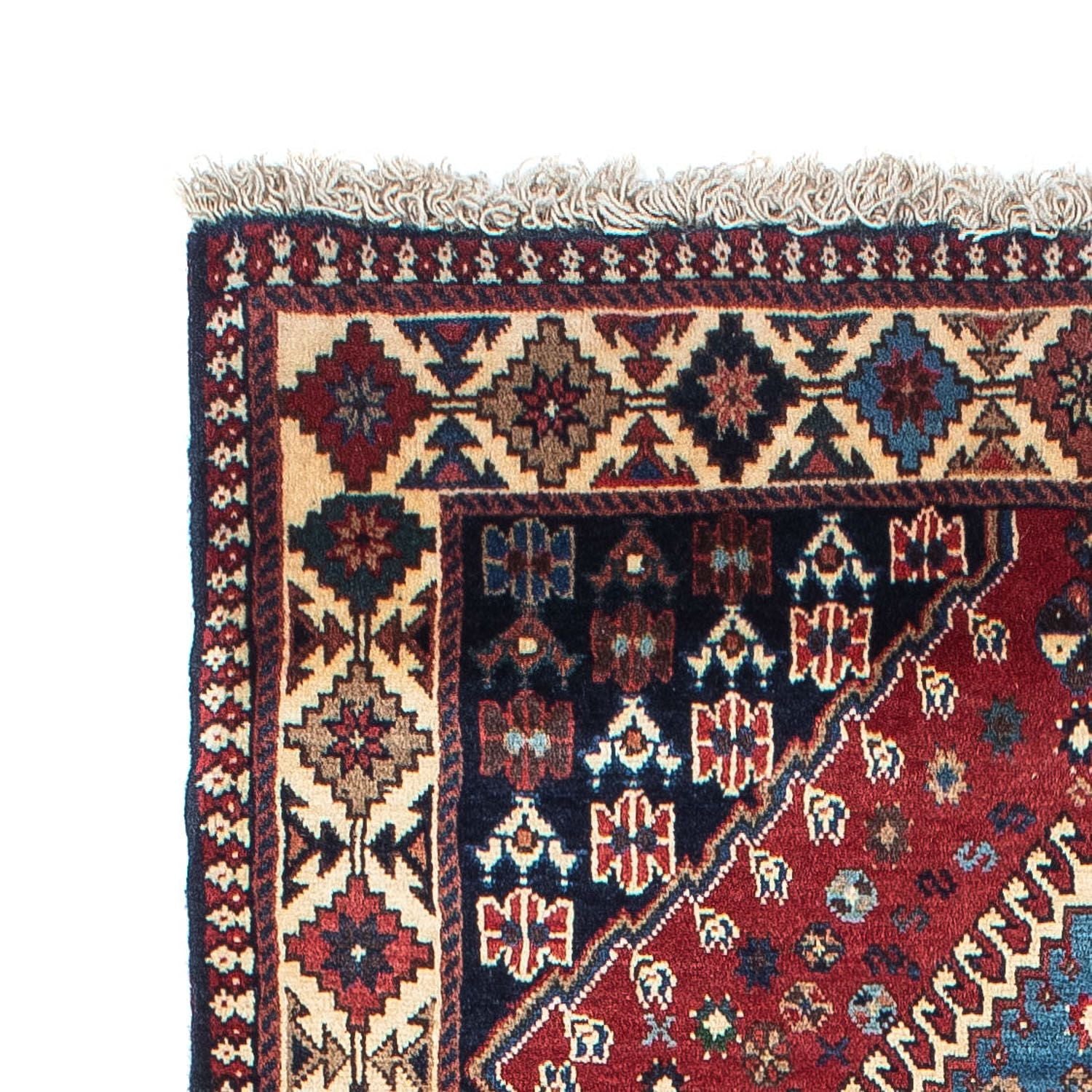 Tapis de couloir Tapis persan - Nomadic - 210 x 83 cm - rouge foncé