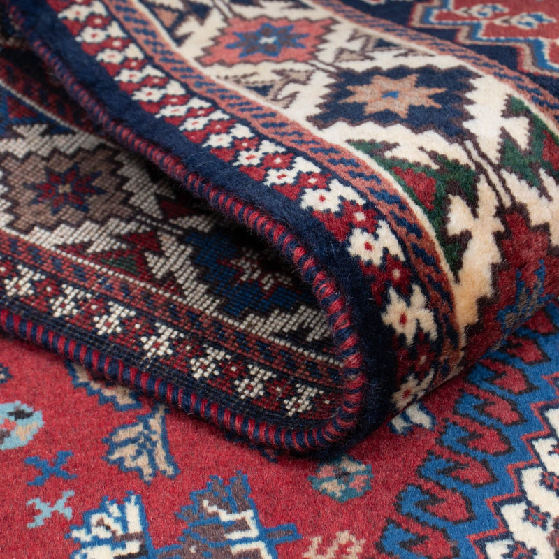 Tapis de couloir Tapis persan - Nomadic - 210 x 83 cm - rouge foncé