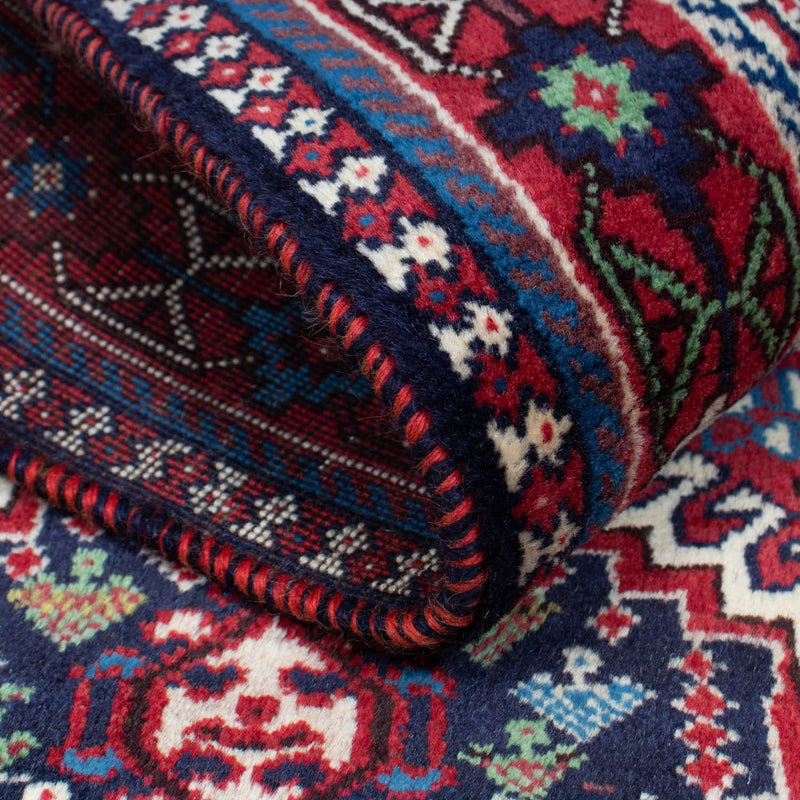 Tapis persan - Nomadic - 148 x 98 cm - rouge clair