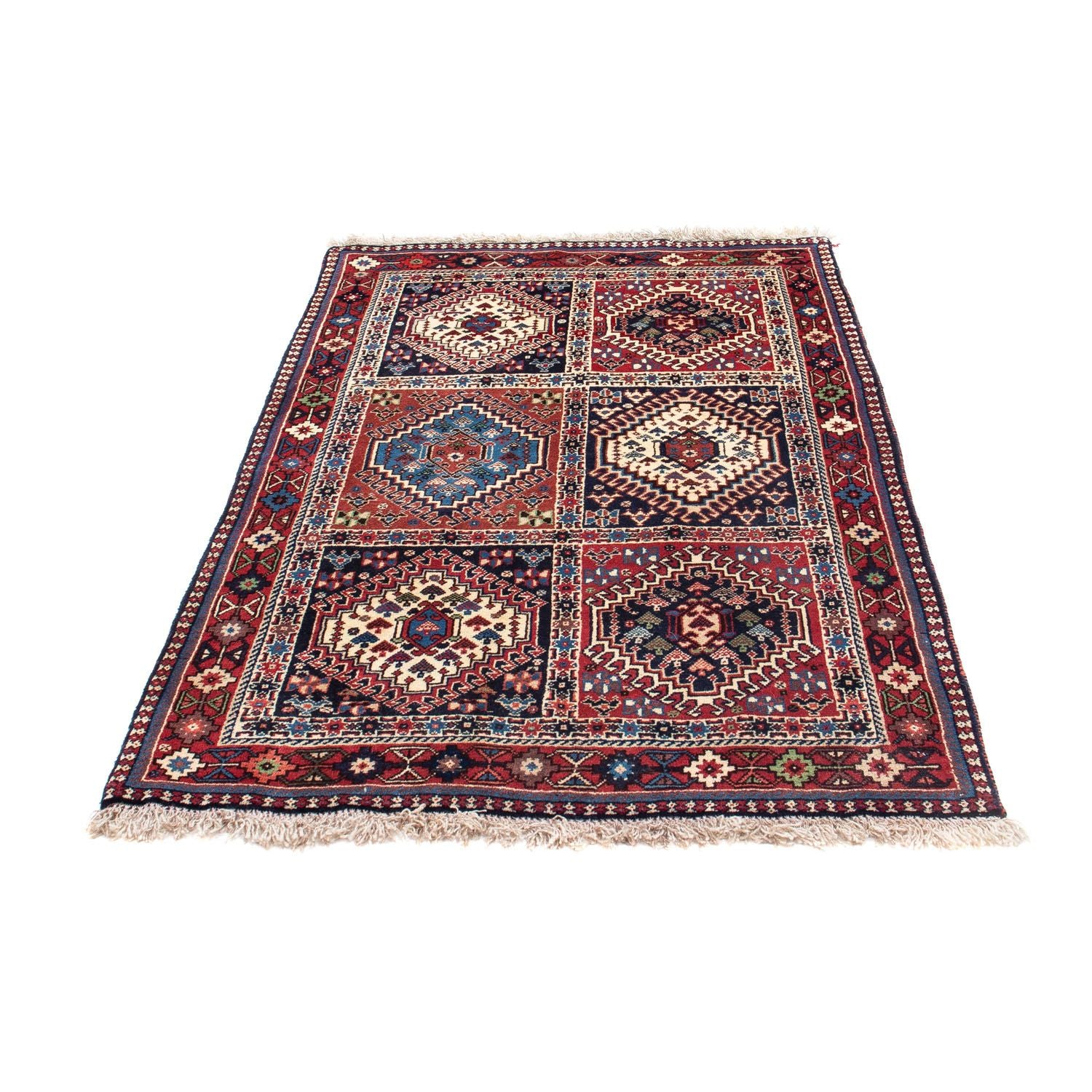 Tapis persan - Nomadic - 148 x 98 cm - rouge clair