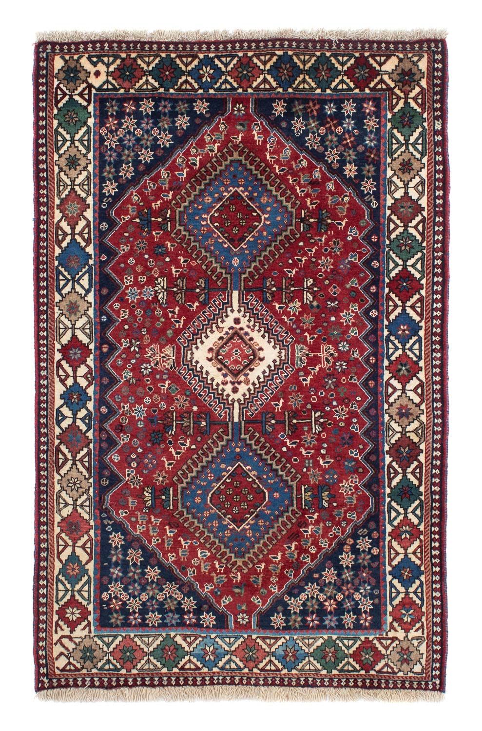 Tapis persan - Nomadic - 164 x 100 cm - rouge