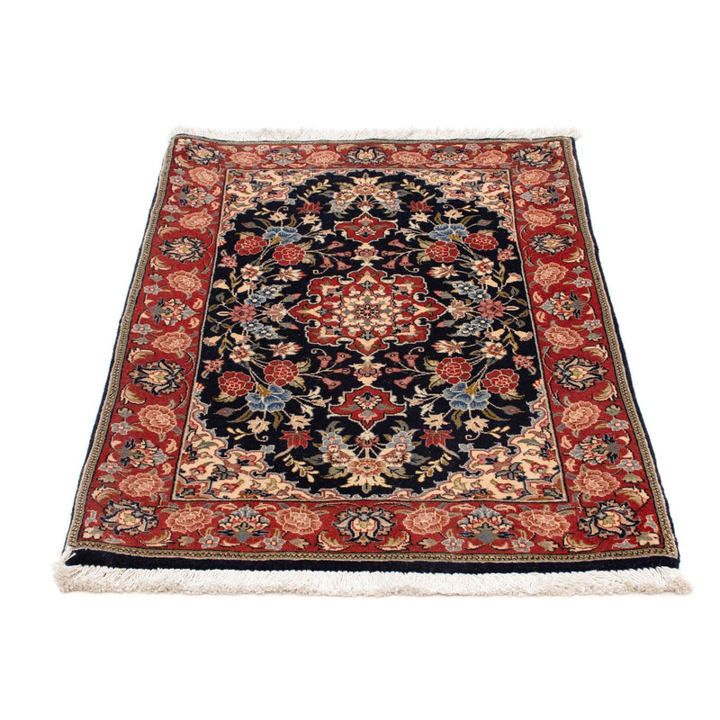 Tapis persan - Ghom - 100 x 68 cm - bleu