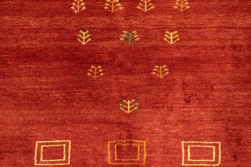 Tapis Gabbeh - Persan - 195 x 156 cm - rouge