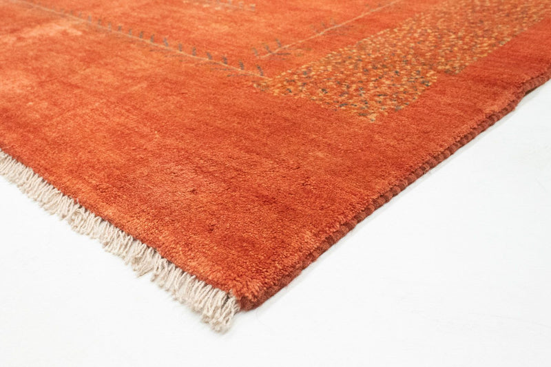 Tapis Gabbeh - Persan - 198 x 151 cm - rouille