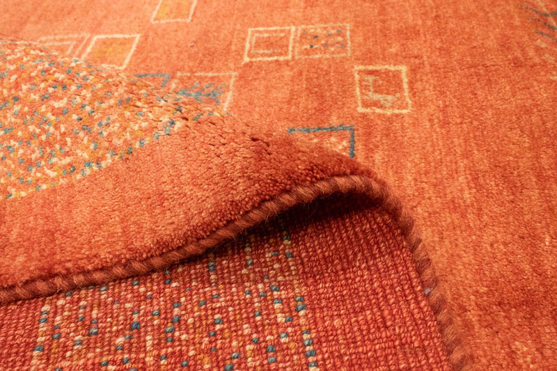 Tapis Gabbeh - Persan - 198 x 151 cm - rouille