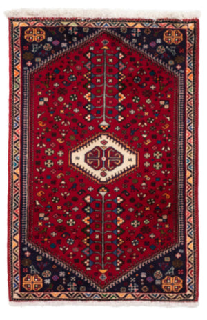 Tapis persan - Nomadic - 114 x 77 cm - rouge foncé