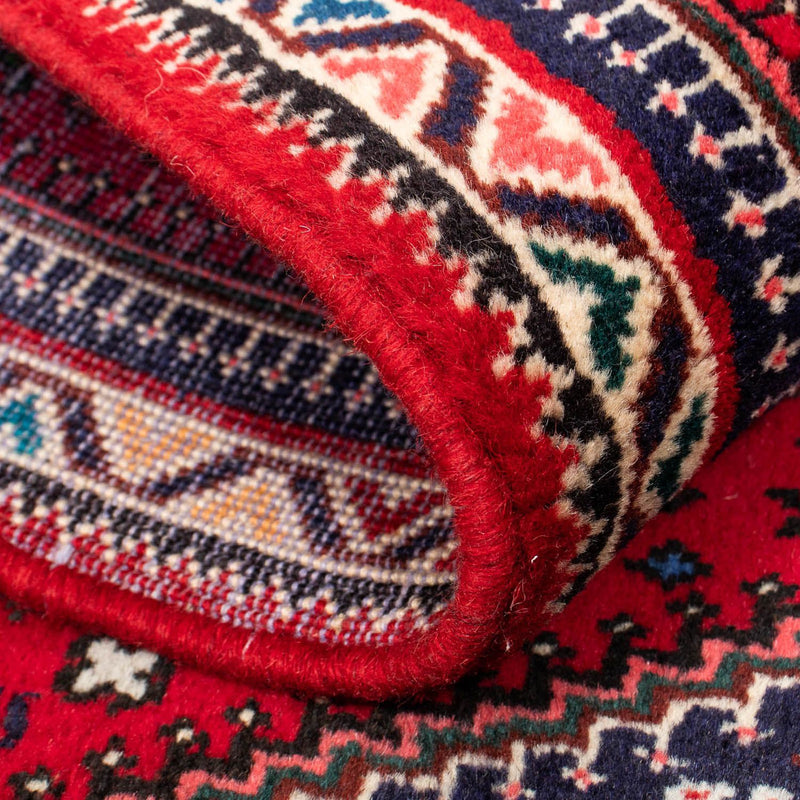 Tapis persan - Nomadic - 114 x 77 cm - rouge foncé