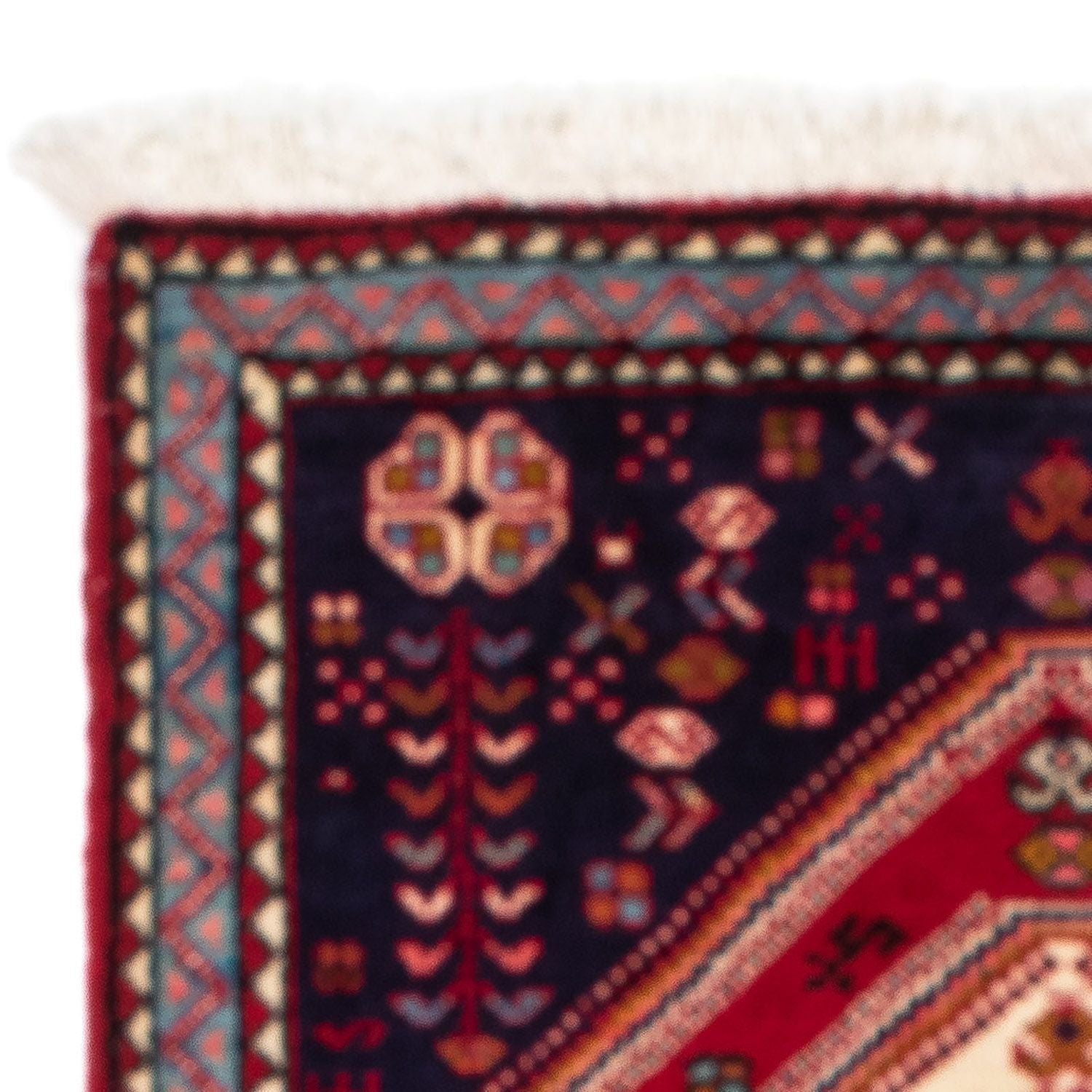 Tapis persan - Nomadic - 120 x 76 cm - rouge foncé
