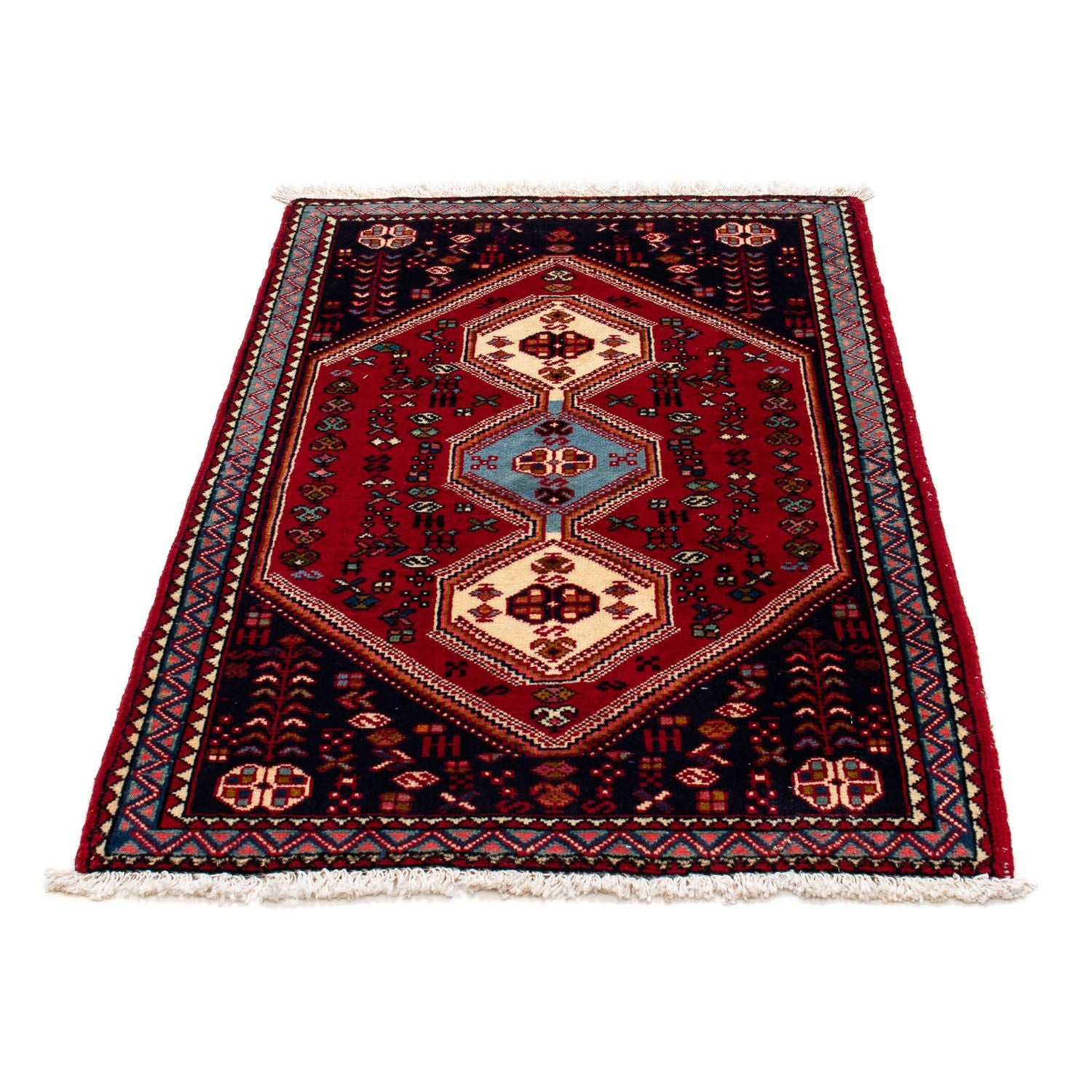 Tapis persan - Nomadic - 120 x 76 cm - rouge foncé