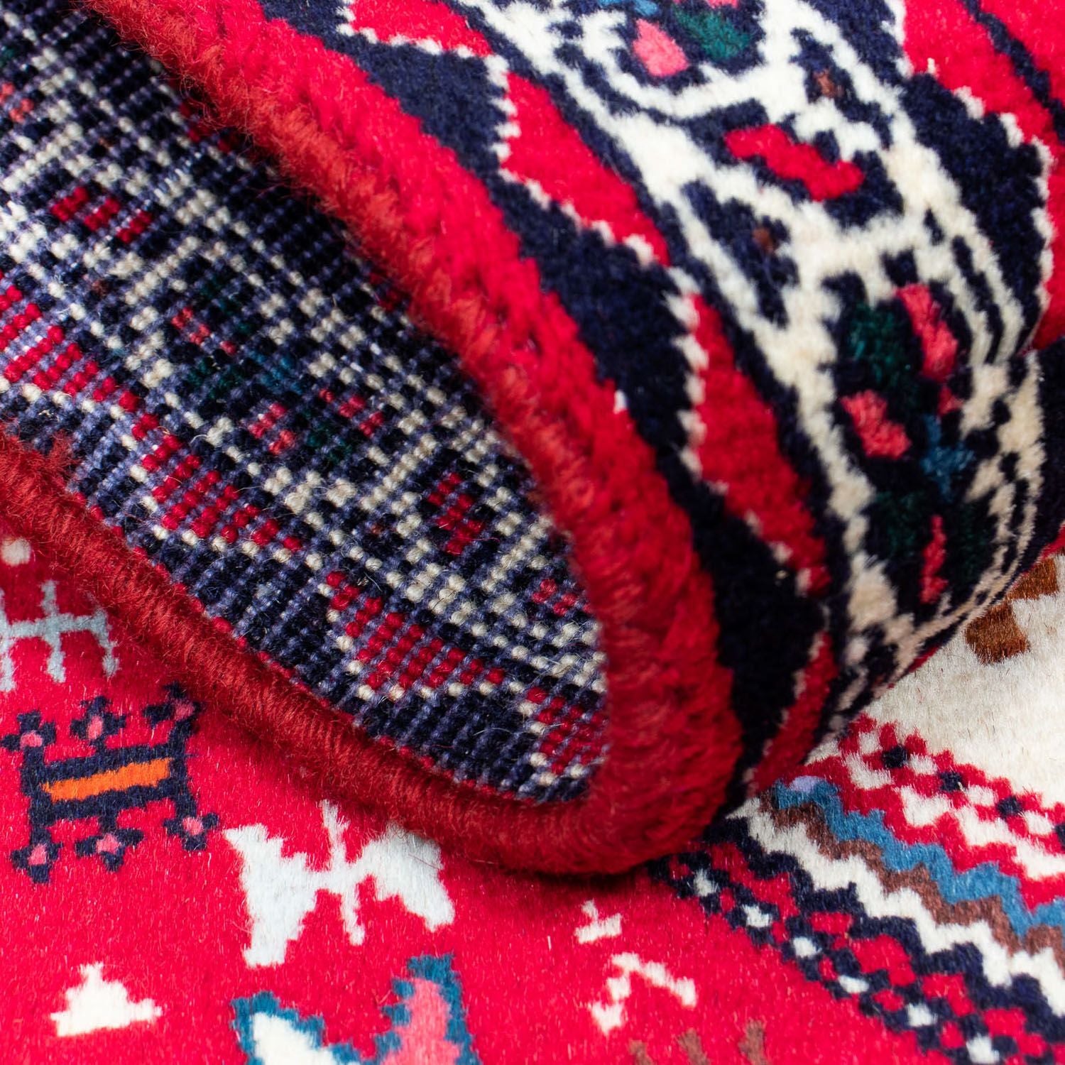 Tapis persan - Nomadic - 118 x 74 cm - rouge