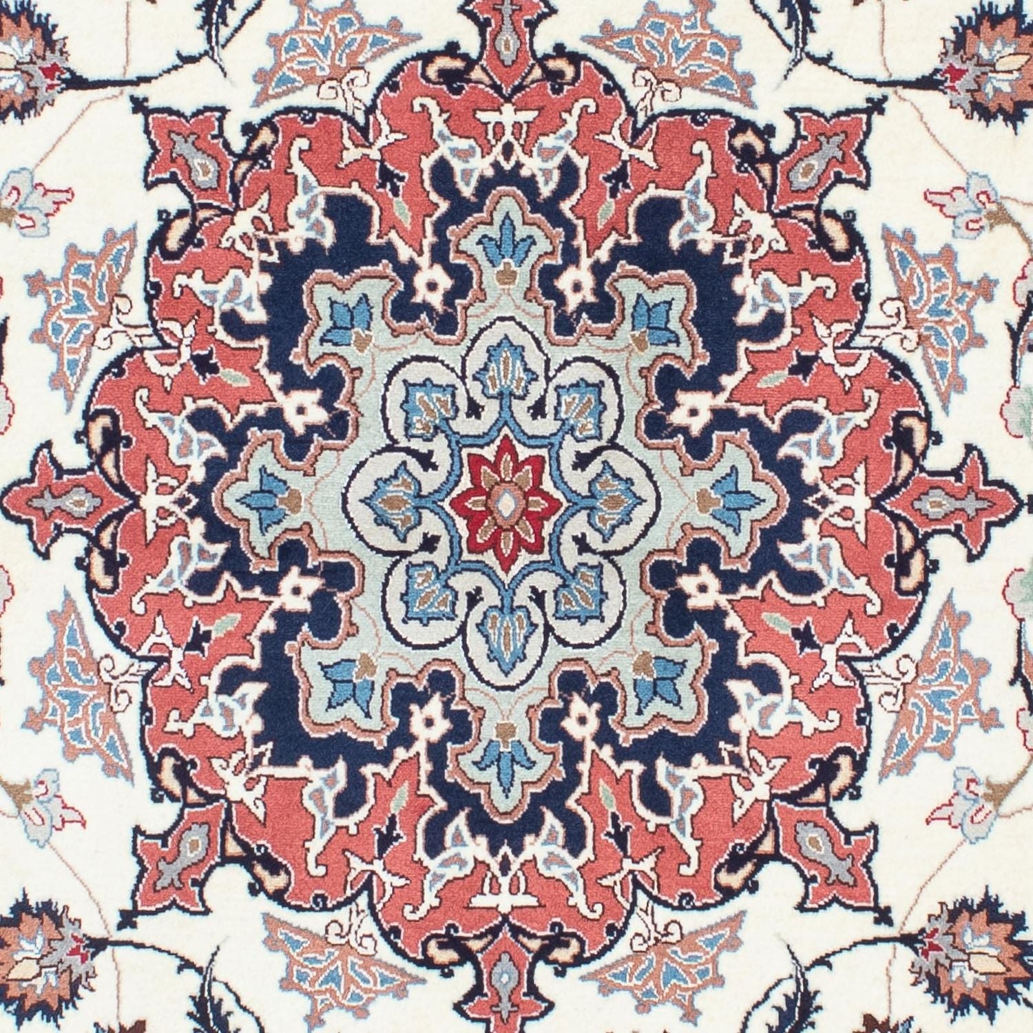Tapis persan - Tabriz - Royal - 198 x 151 cm - beige
