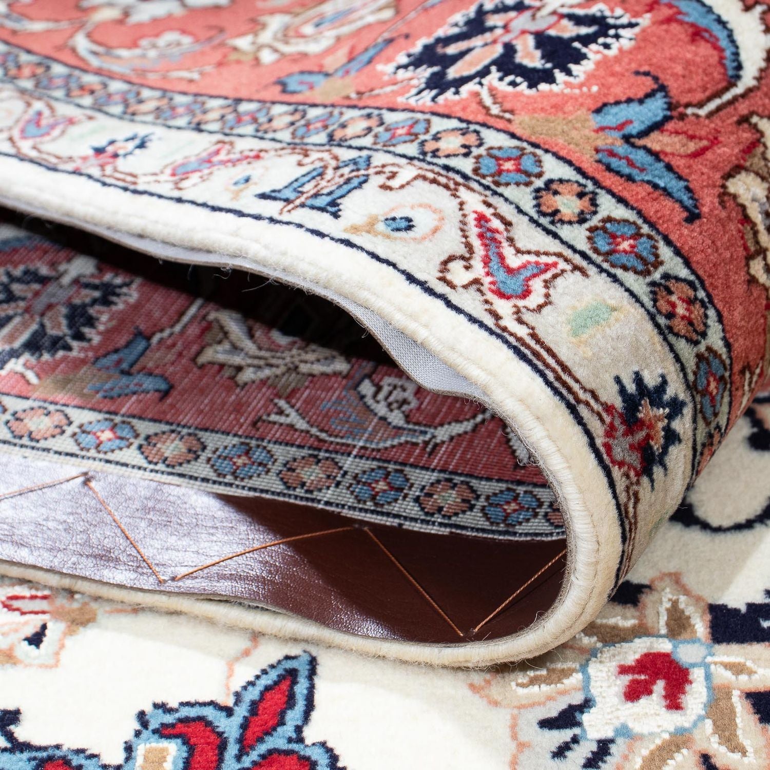 Tapis persan - Tabriz - Royal - 198 x 151 cm - beige