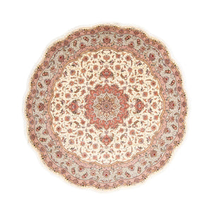 Tapis persan - Tabriz - Royal ronde  - 250 x 250 cm - beige