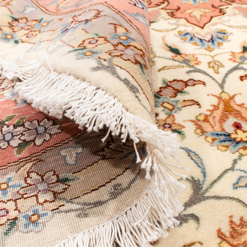 Tapis persan - Tabriz - Royal ronde  - 194 x 194 cm - beige