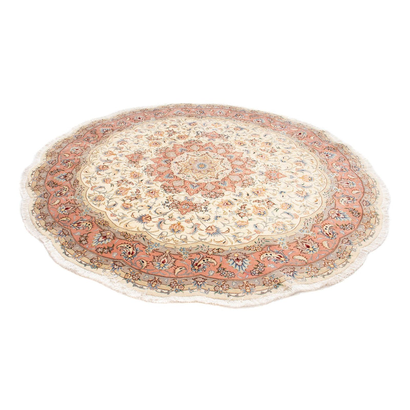 Tapis persan - Tabriz - Royal ronde  - 194 x 194 cm - beige