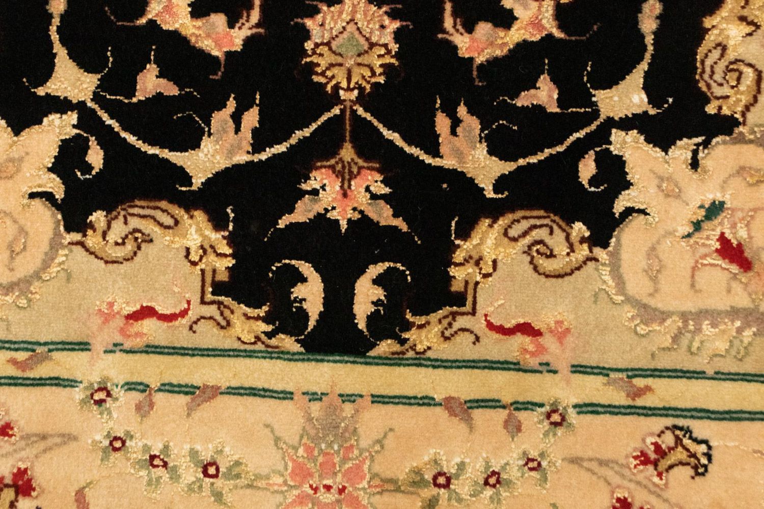 Tapis persan - Tabriz - Royal - 120 x 73 cm - noir