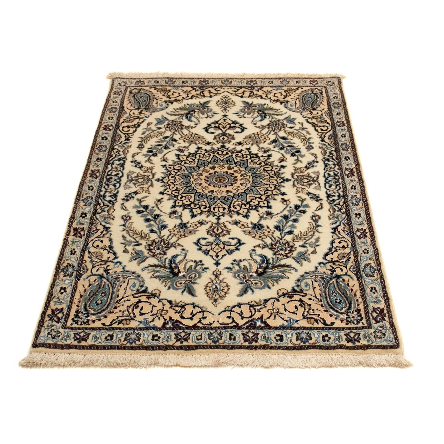 Tapis persan - Nain - Royal - 135 x 82 cm - beige