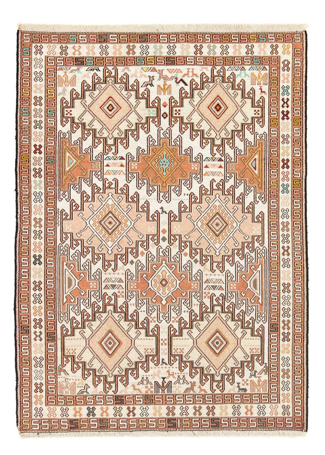 Tapis persan - Nomadic - 149 x 102 cm - beige