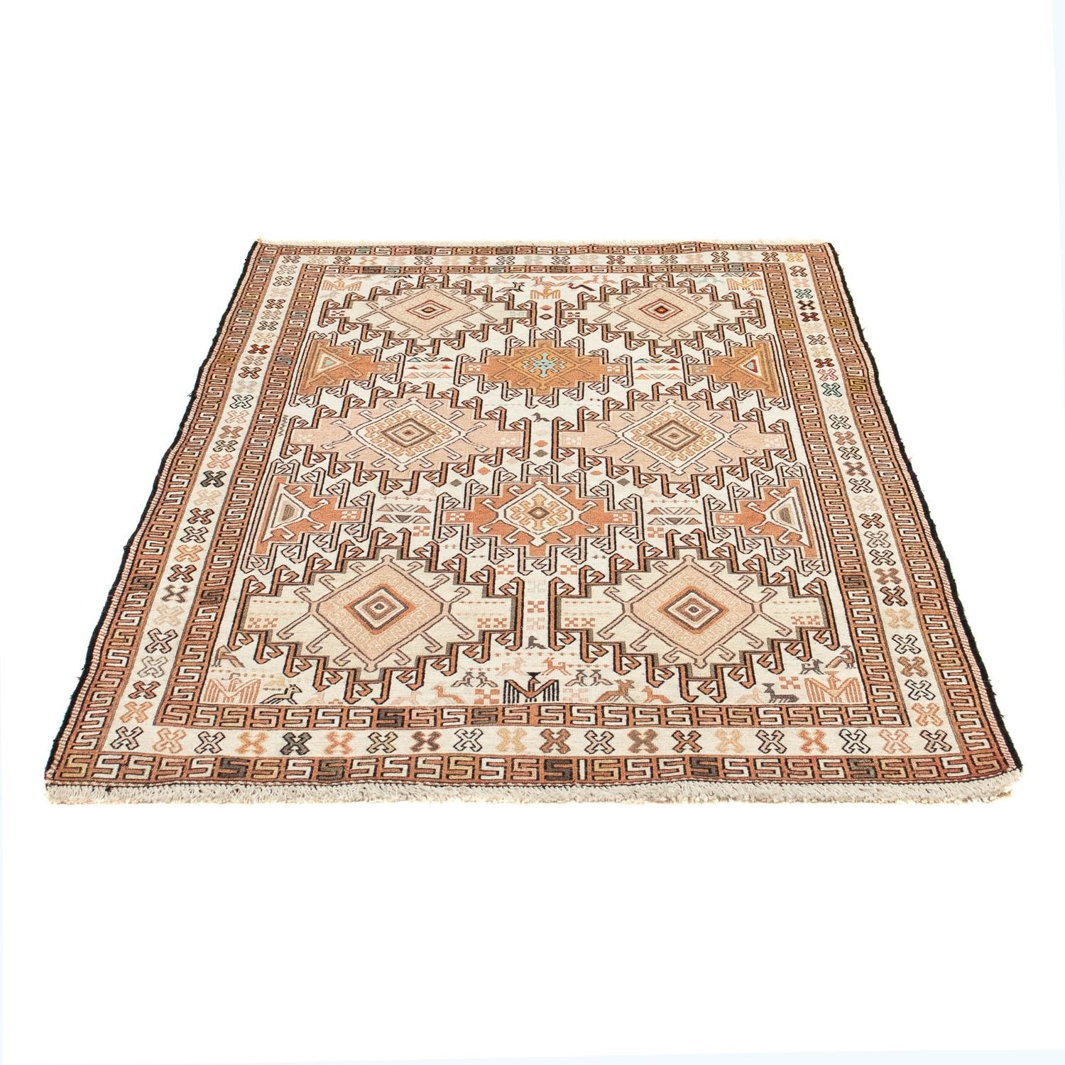 Tapis persan - Nomadic - 149 x 102 cm - beige