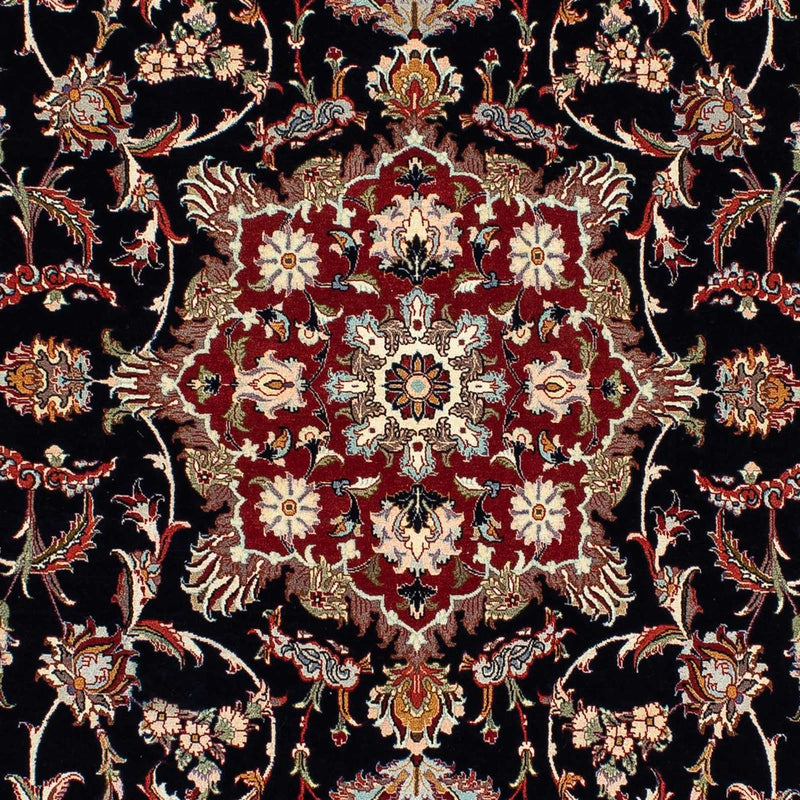 Perserteppich - Ghom 201 x 138 cm - dunkelblau