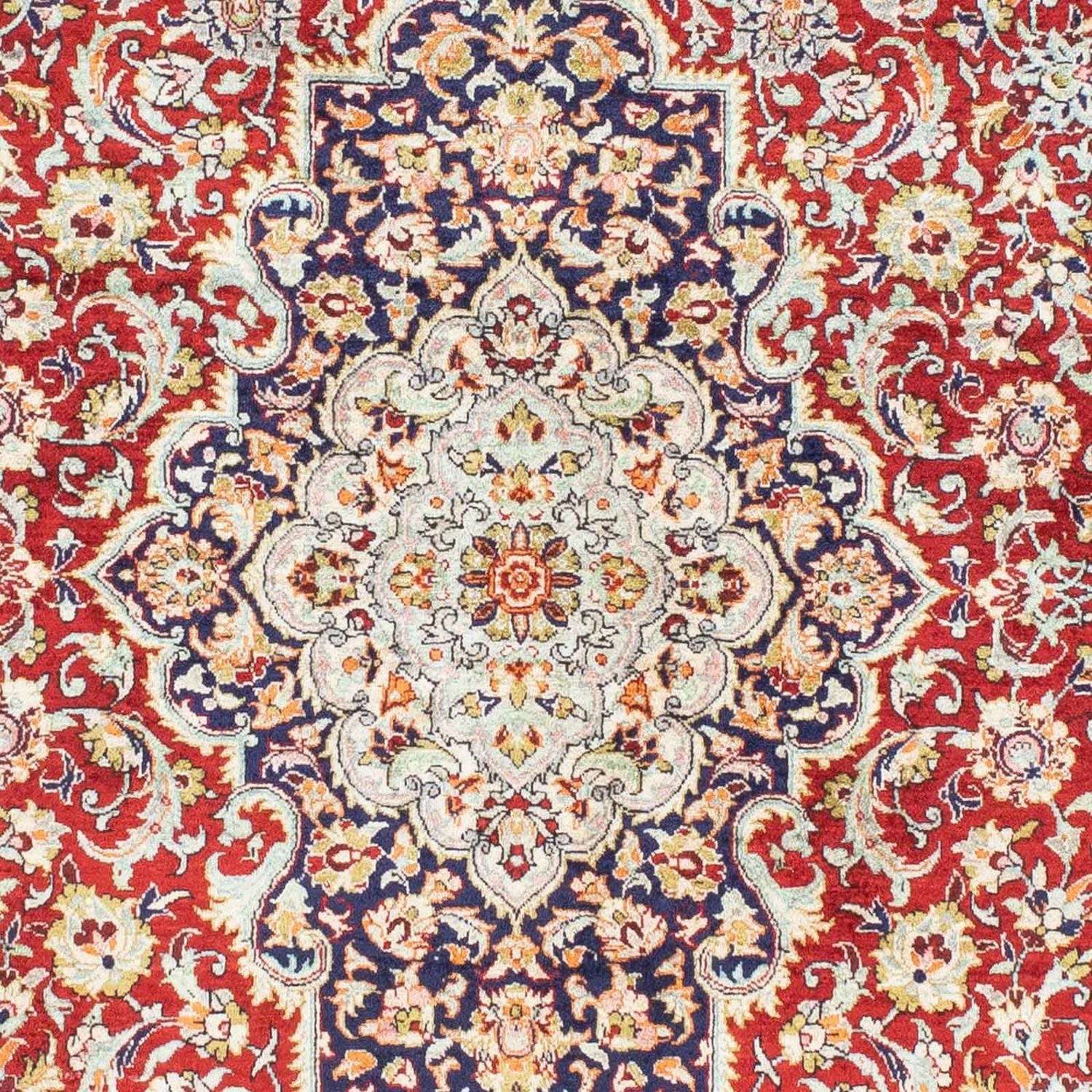 Perserteppich - Ghom 150 x 100 cm - dunkelrot