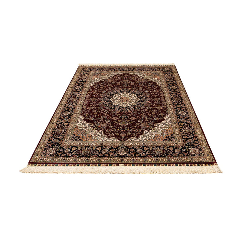 Tapis persan - Ghom - 197 x 133 cm - rouge foncé