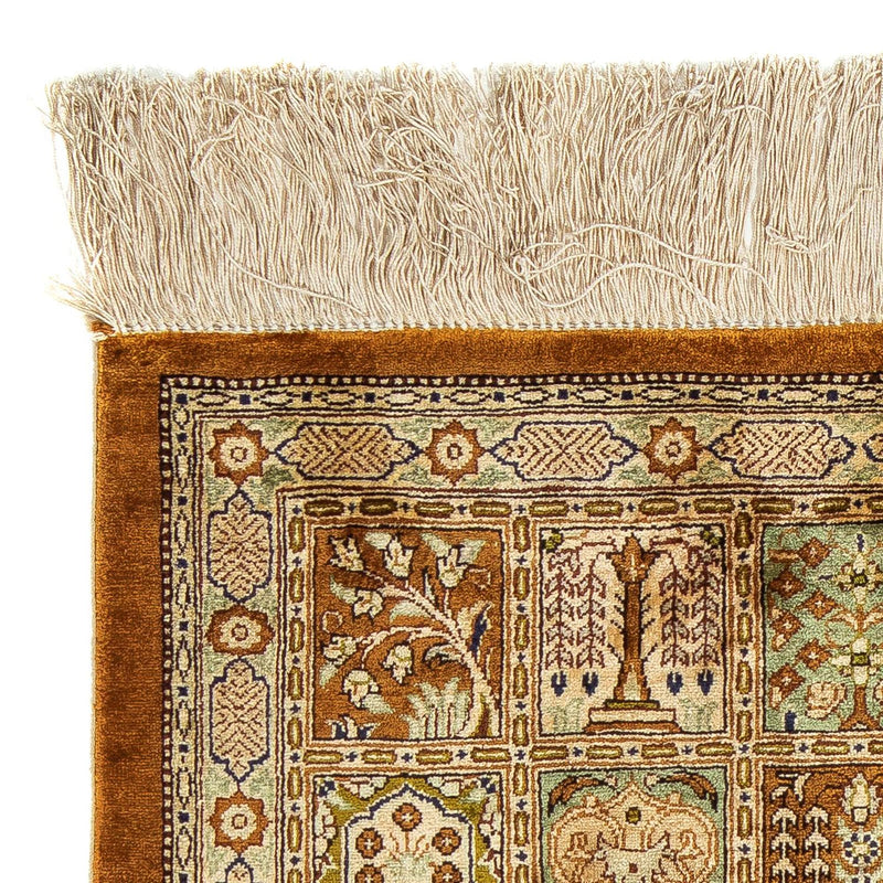 Tapis persan - Ghom - 79 x 57 cm - marron