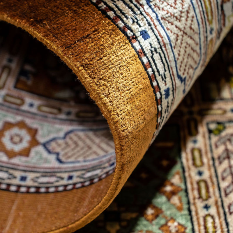 Tapis persan - Ghom - 79 x 57 cm - marron