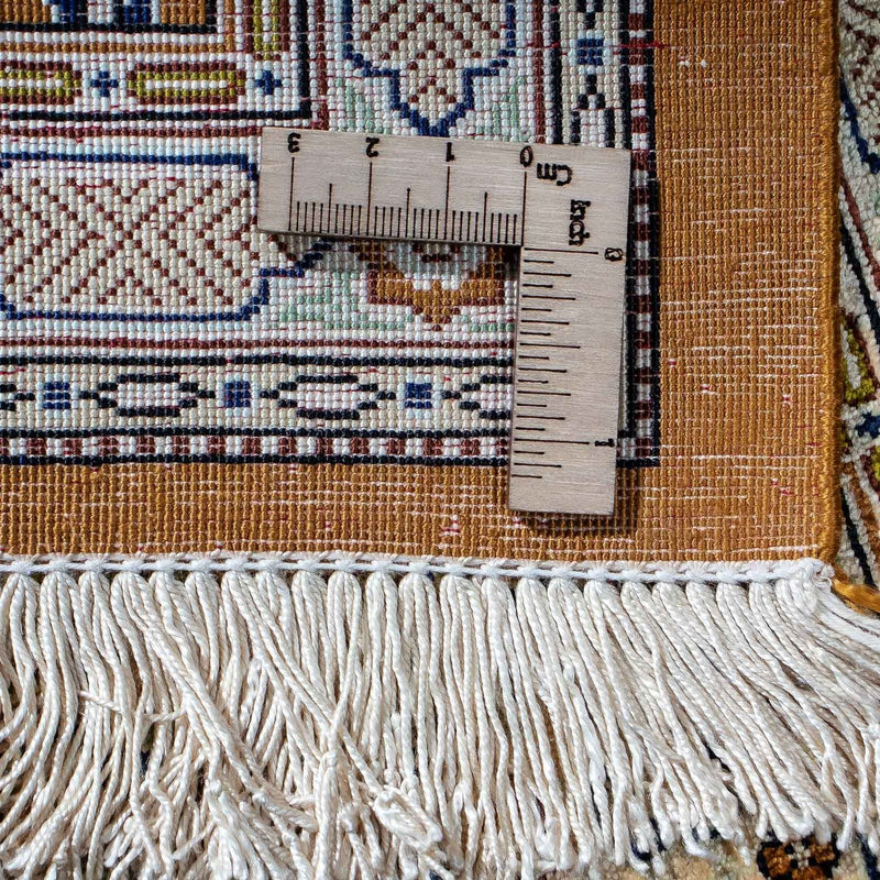 Tapis persan - Ghom - 79 x 57 cm - marron