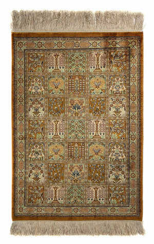 Tapis persan - Ghom - 72 x 52 cm - multicolore