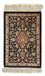 Tapis en soie - Ghom soie - Premium - 41 x 28 cm - bleu foncé